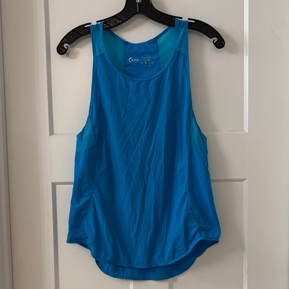 ZYIA Active Women's Blue Performance Tank Top